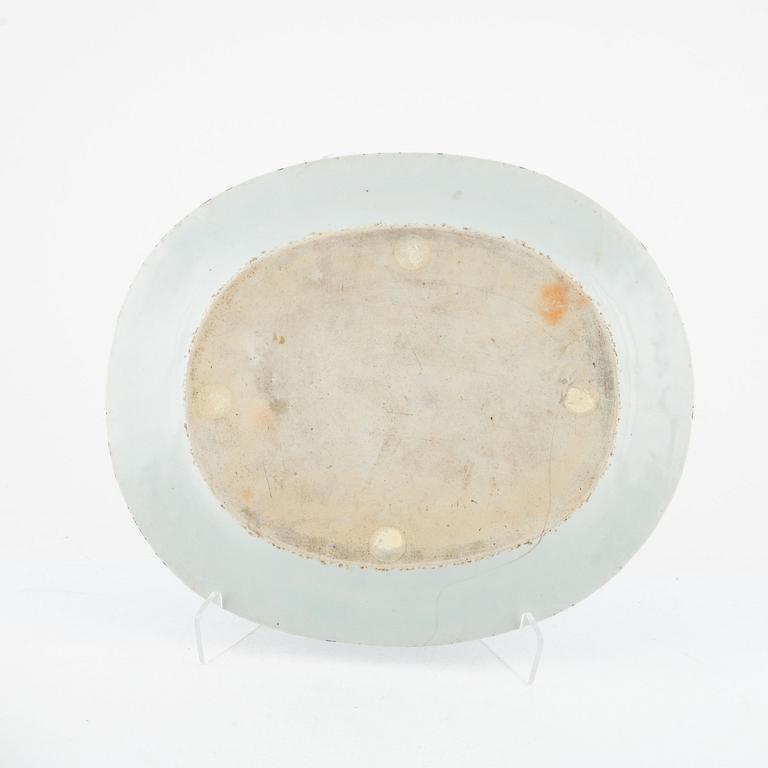 Serveringsfat, 3 st, porslin, Kina, Jiaqing (1796-1820).