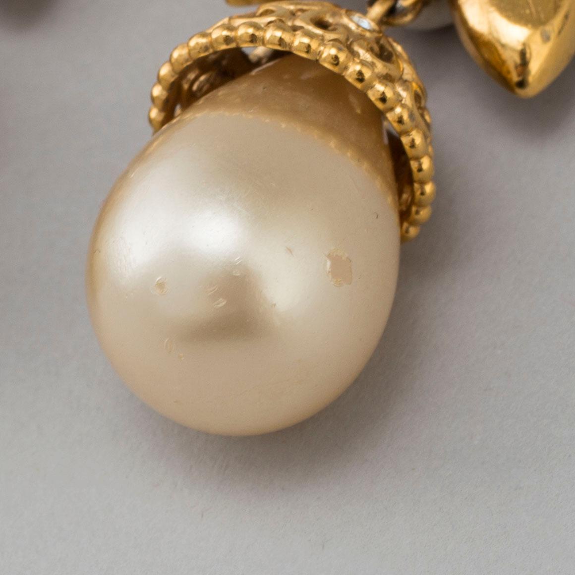 CHRISTIAN DIOR, earrings, 1990's.