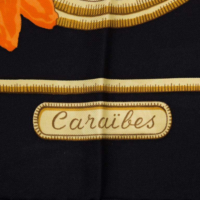 SCARF, Hermès, "Caraibes", issued 1974.