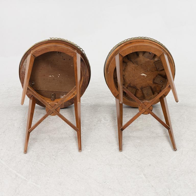 A pair of Gustavian style side tables, Sweden, around 1900.