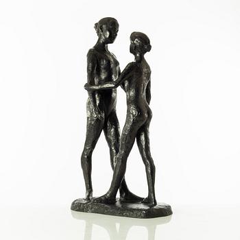 Gudmar Olovson, sculpture. Signed. Numbered. Foundry mark. Bronze, height 62 cm, length 32 cm.