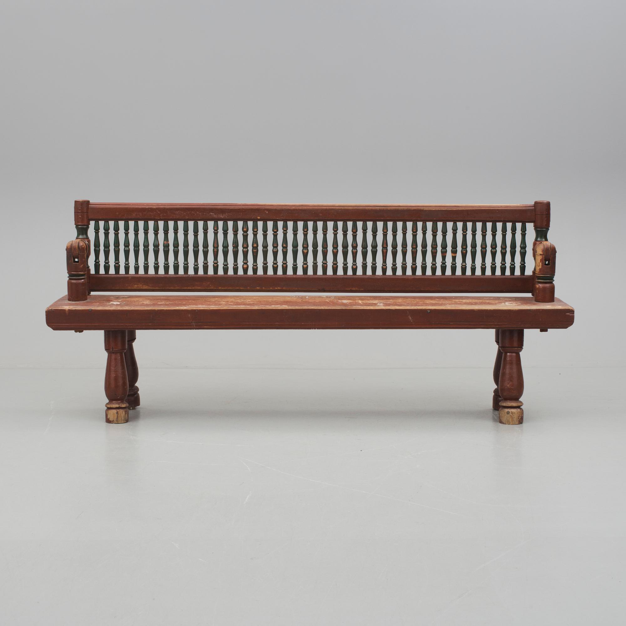 VÄNDBÄNK, allmoge, Delsbo/Bjuråker, Hälsingland, 1800-talets första hälft.