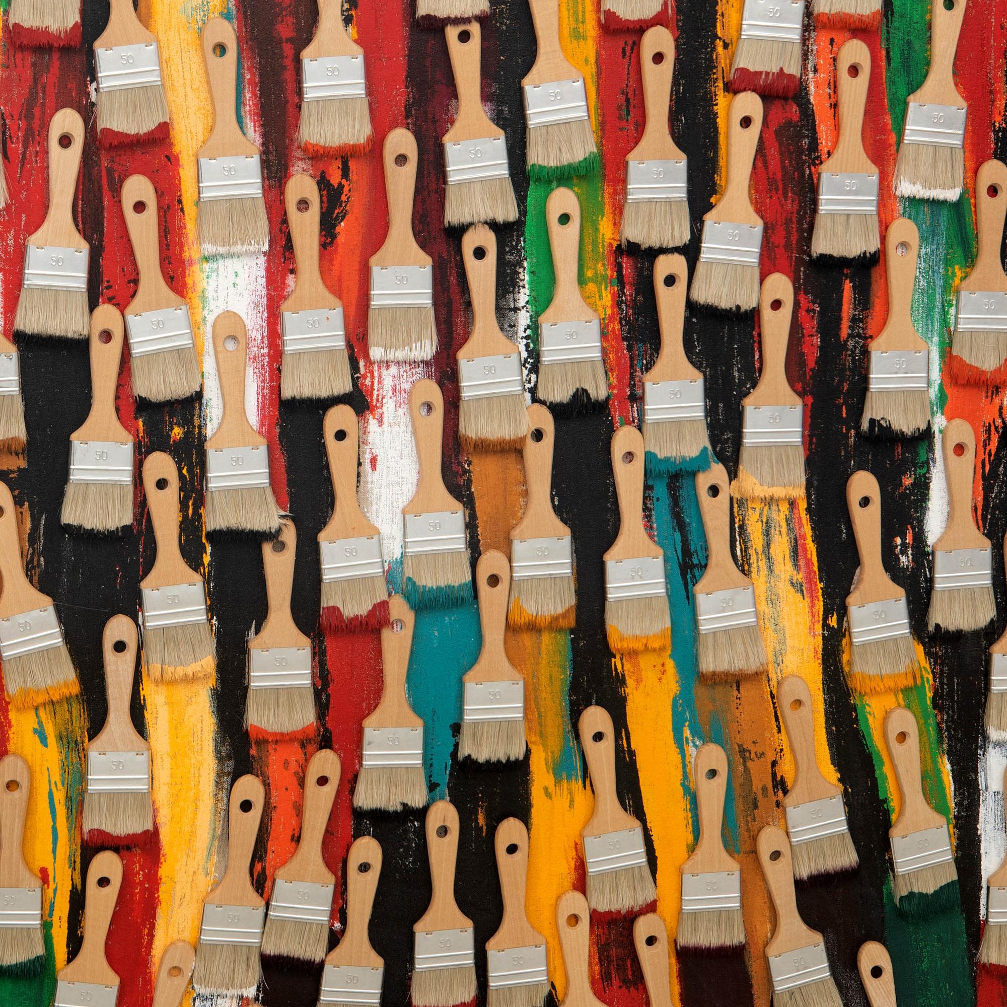 Arman (Armand Pierre Fernandez), ”Cascade de pinceaux”.