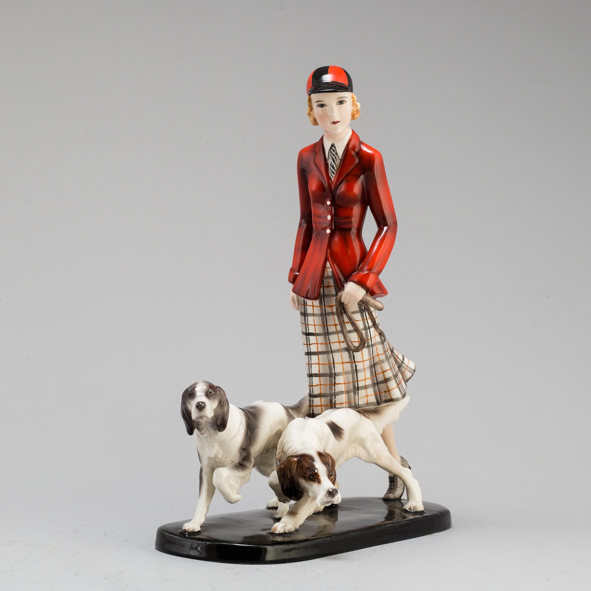 STEPHAN DAKON, an Goldcheider earthenware figure group, model 6524, Vienna.
