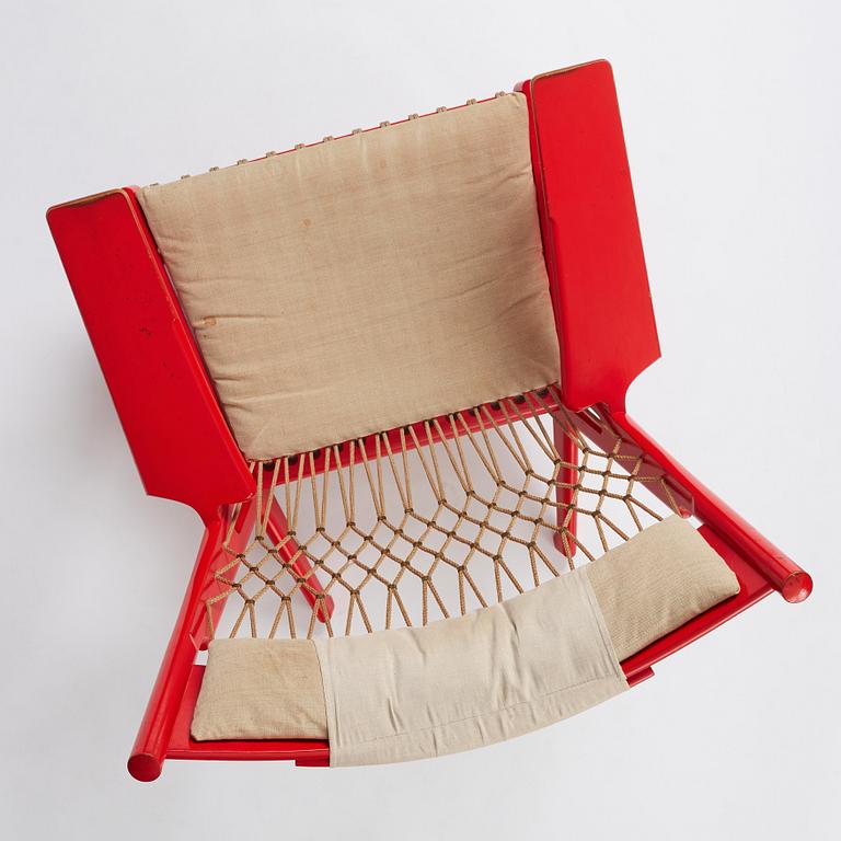 Hans J. Wegner, "The Web Chair", model "JH 719", Johannes Hansen, Denmark, post 1968.
