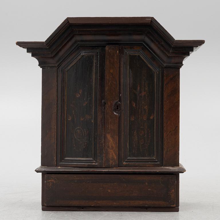 A cabinet, dated 1817.