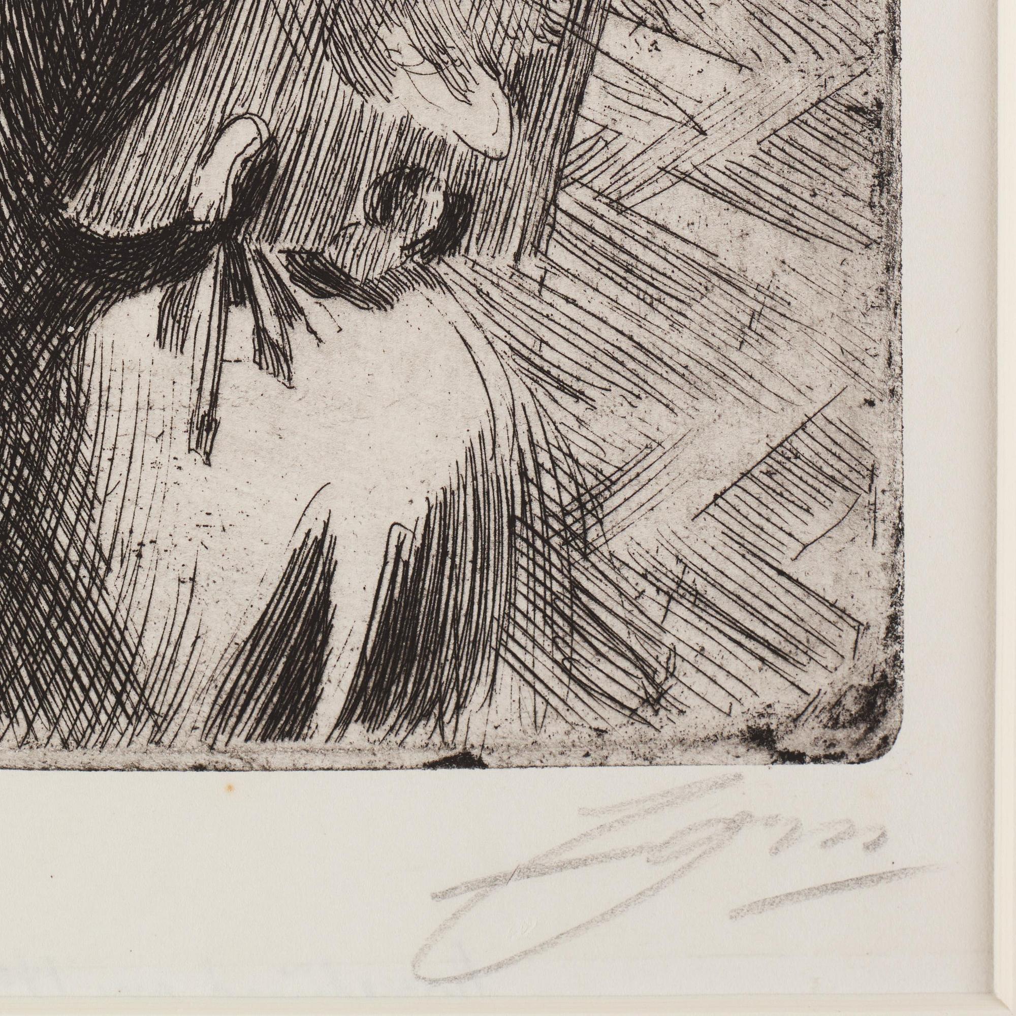Anders Zorn, ”Självporträtt med modell II”.