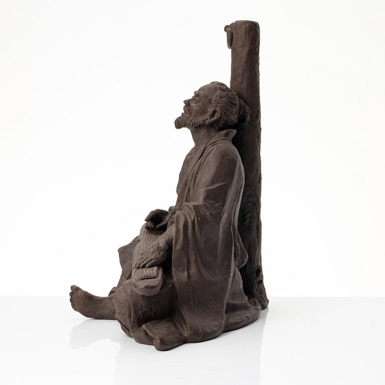 Liu Wenjing, Figurine, Yixing ware. China, 20th century.