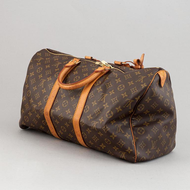 Louis Vuitton, a monogram canvas weekend bag, 'Keepall 45', 1991.