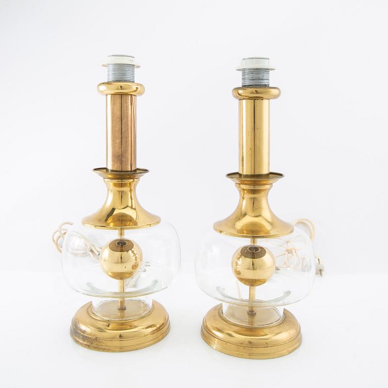 Richard Essig table lamps, a pair, Germany, 1960s.