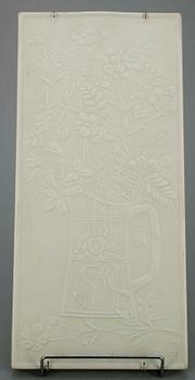 KERAMIKRELIEF, sign Gunvor Olin-Grönqvist, Arabia, Finland, 1900-talets andra hälft.