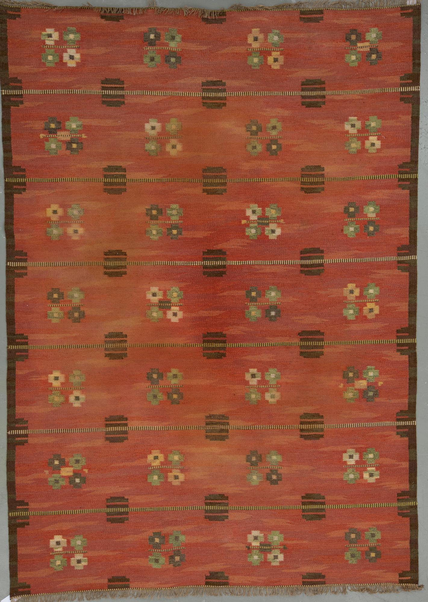 MATTA, rölakan, omkring 1900-talets mitt. Ca 280x202 cm.