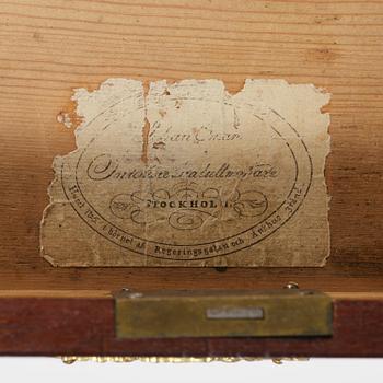 A Swedish Empire mahogny cabinet by J Öman (master 1815-1833).