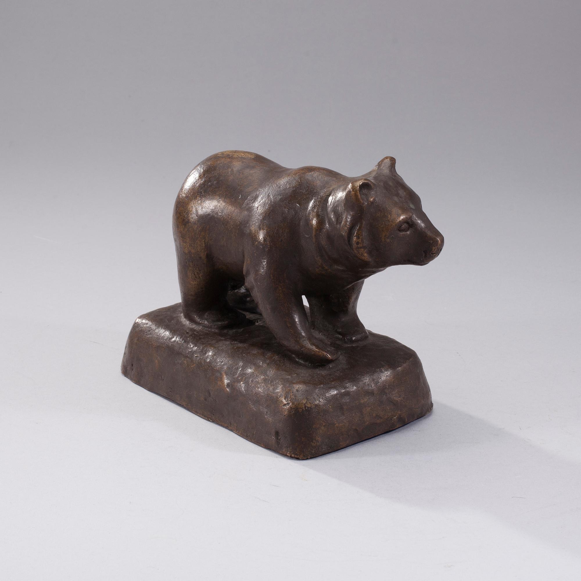 OKÄND KONSTNÄR, brons, signerad A. Vist.