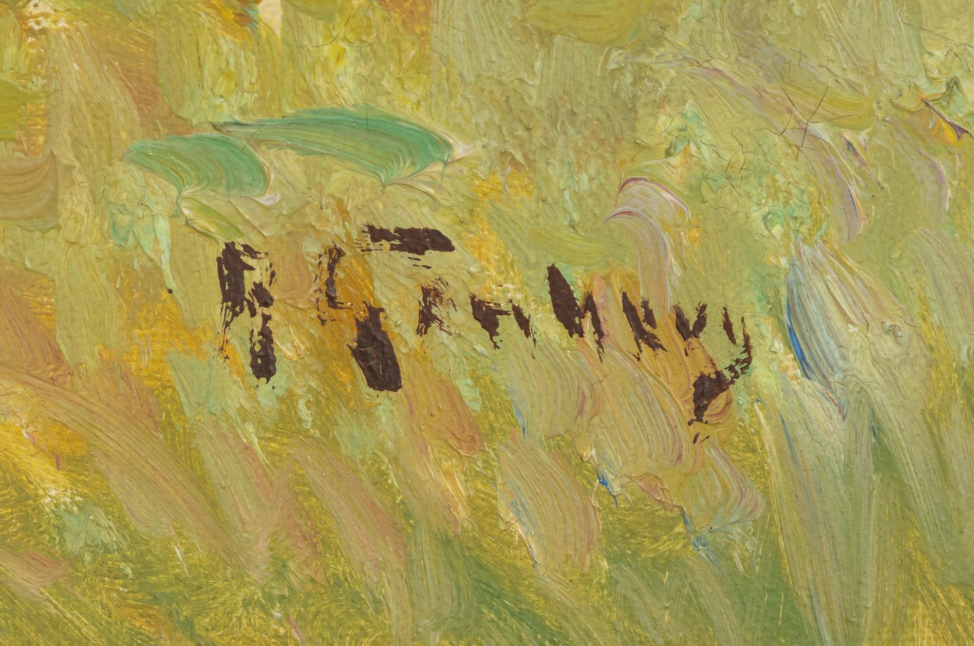 Anton Genberg, Summer Landscape with Farmhouse.