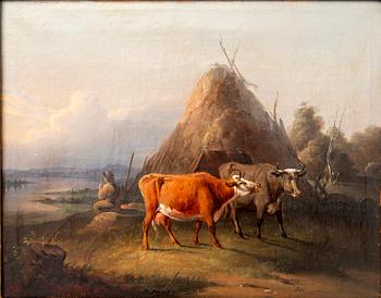 Okänd konstnär 1800-tal , olja på duk.