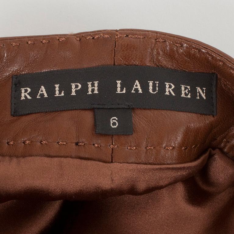 RALPH LAUREN, skinnkjol. Amerikansk storlek 6.