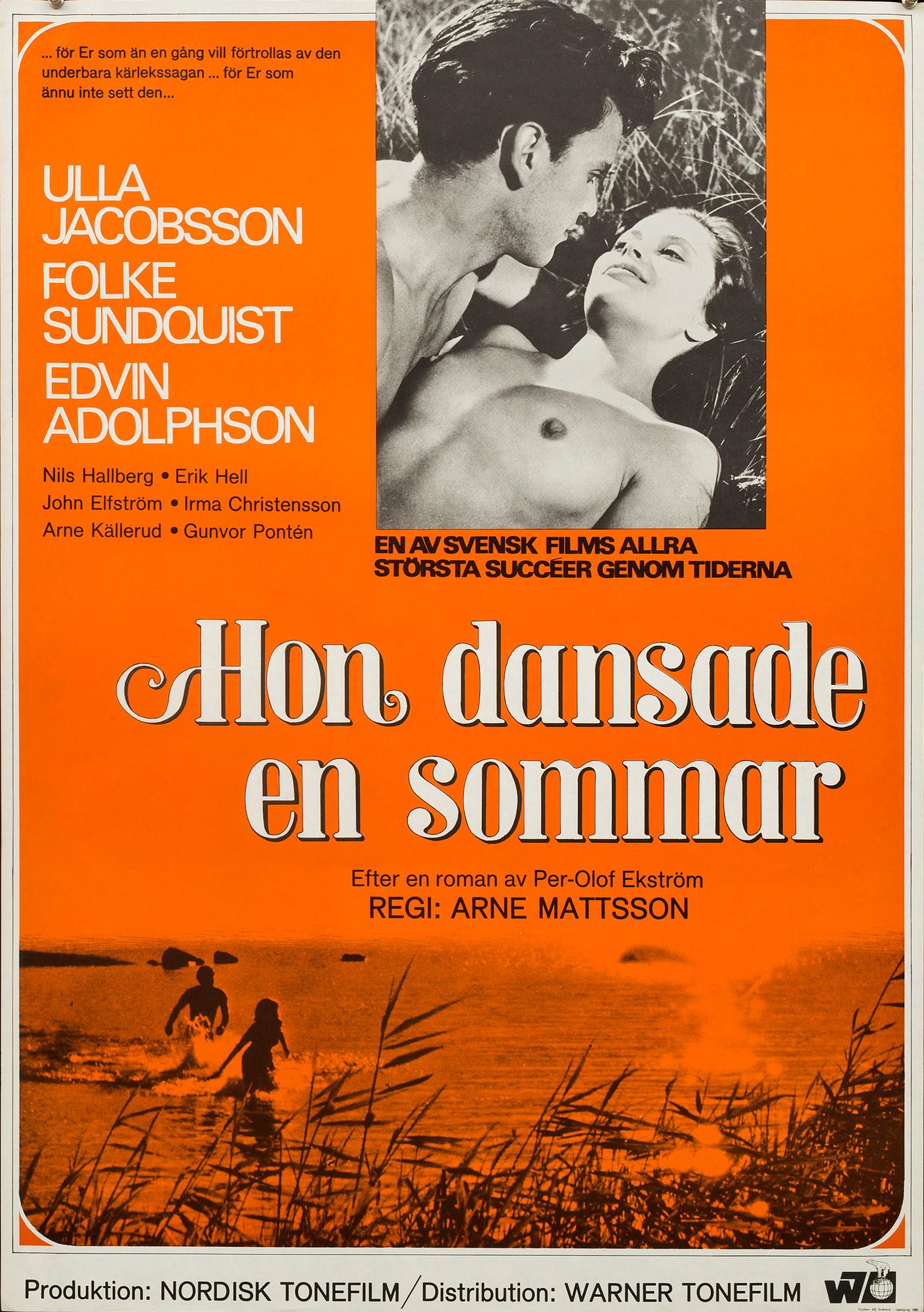 POSTER "Hon dansade en sommar (A summer of happiness)", 1968.