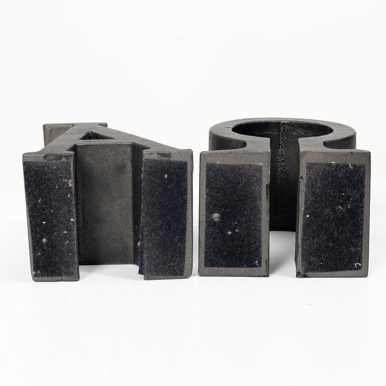 Josef Frank, Bookends, a pair, marked “Alfa & Omega”, Firma Svenskt Tenn.
