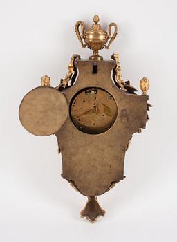 A Louis XVI 18th century gilt bronze wall clock.