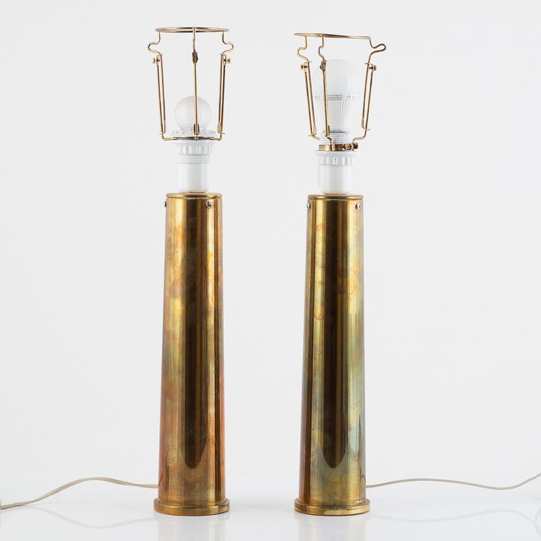 Table lamps, a pair, second half of the 20th century.