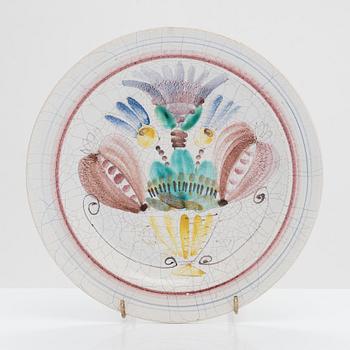 Birger Kaipiainen, a ceramic plate. Signed BK Arabia Suomi.