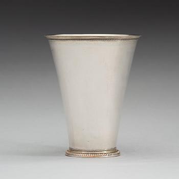 ABRAHAM WIRGMAN, bägare, silver, Göteborg 1736.
