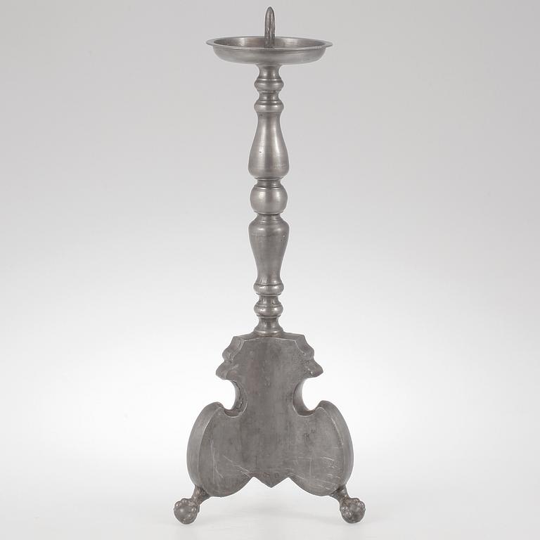 KYRKOLJUSSTAKE, tenn, Berndt Oskar Santesson, Stockholm, 1844-1887.