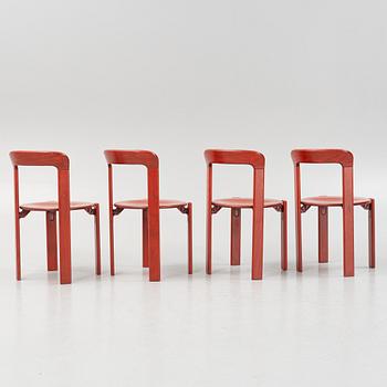 Bruno Rey, four "Rey Chair" chairs, Kusch & Co, Germany.