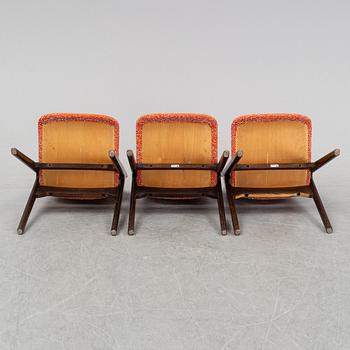 Three chairs, Treman, 1950's/60's.