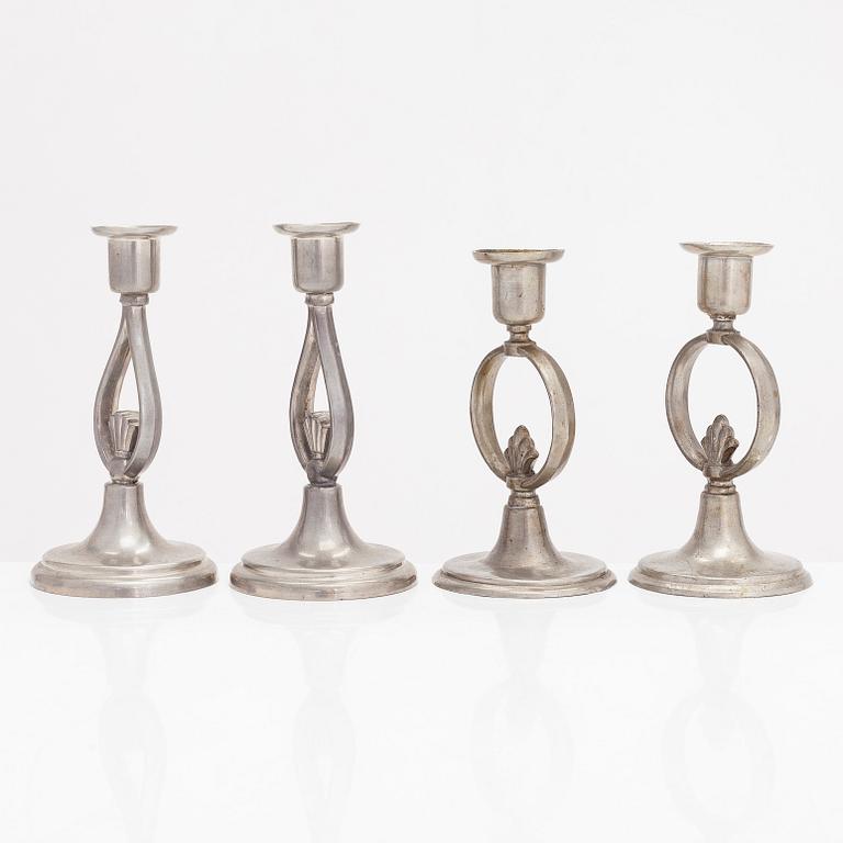 Paavo Tynell, A set of four  1920/30's '8022' and '8023' candlesticks for Taito.