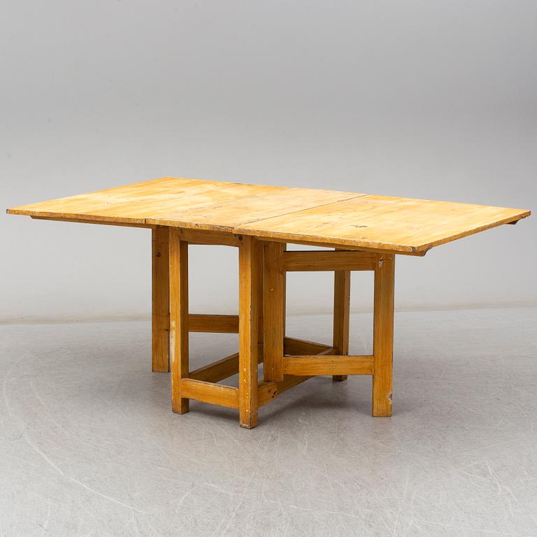 a 19th century gate-legged table.