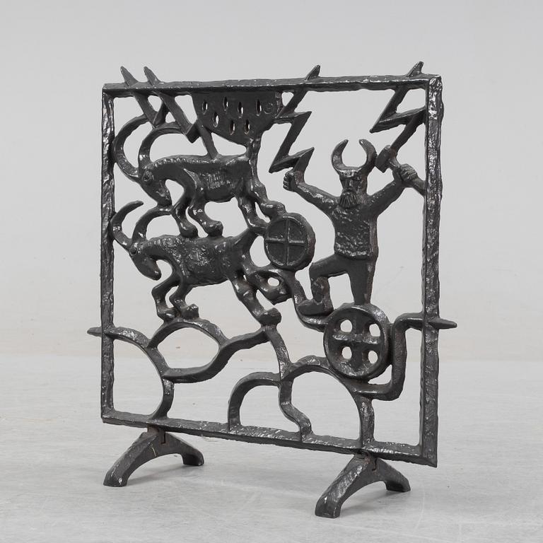 Olle Hermansson, brasgaller/gnistskydd, Husqvarna, 1900-talets andra hälft.