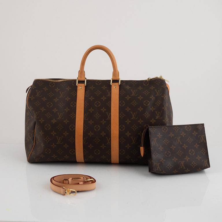 Louis Vuitton, weekendbag, "Keepall 45", 2011, samt necessär.