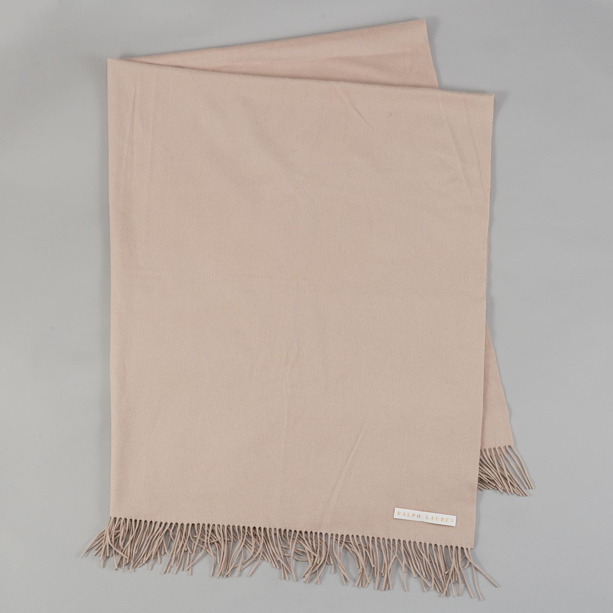 RALPH LAUREN, a cashmere throw.