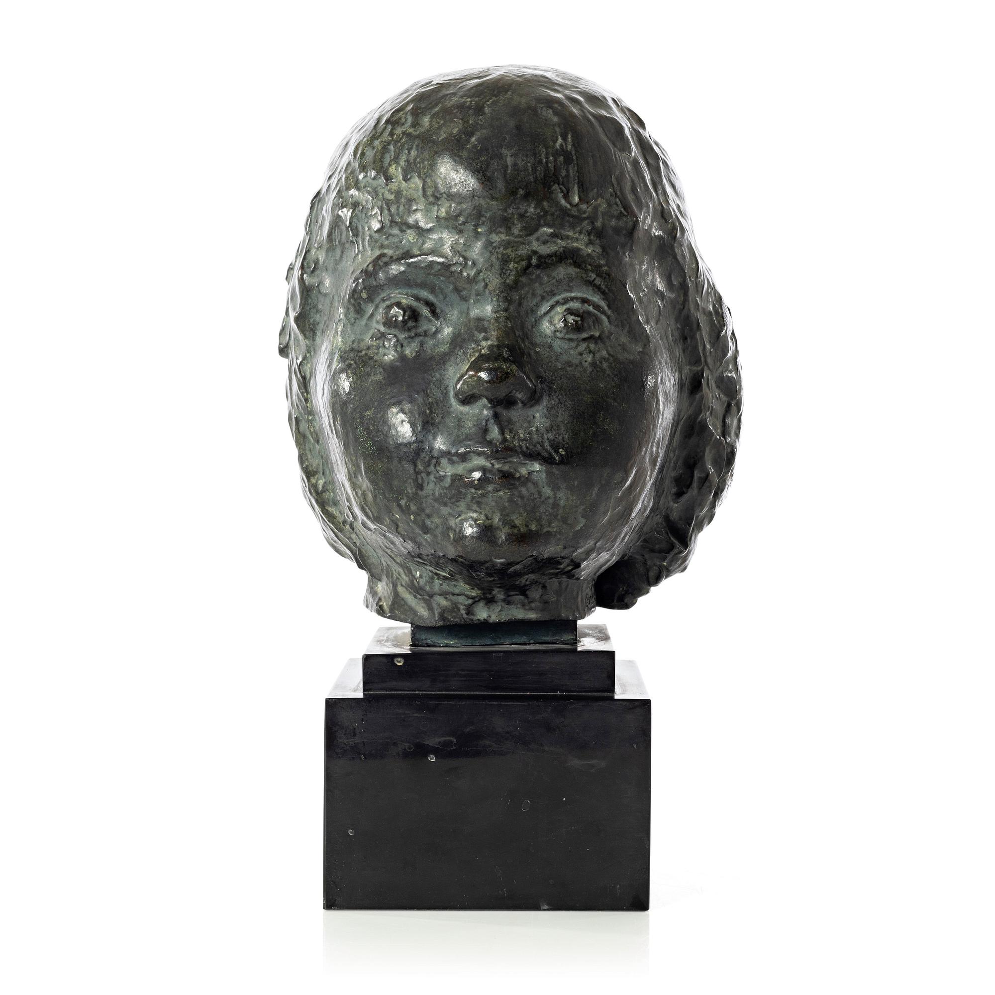 Gudmar Olovson, sculpture. Signed. Numbered. Foundry mark. Bronze, total height 40 cm, length 25 cm.