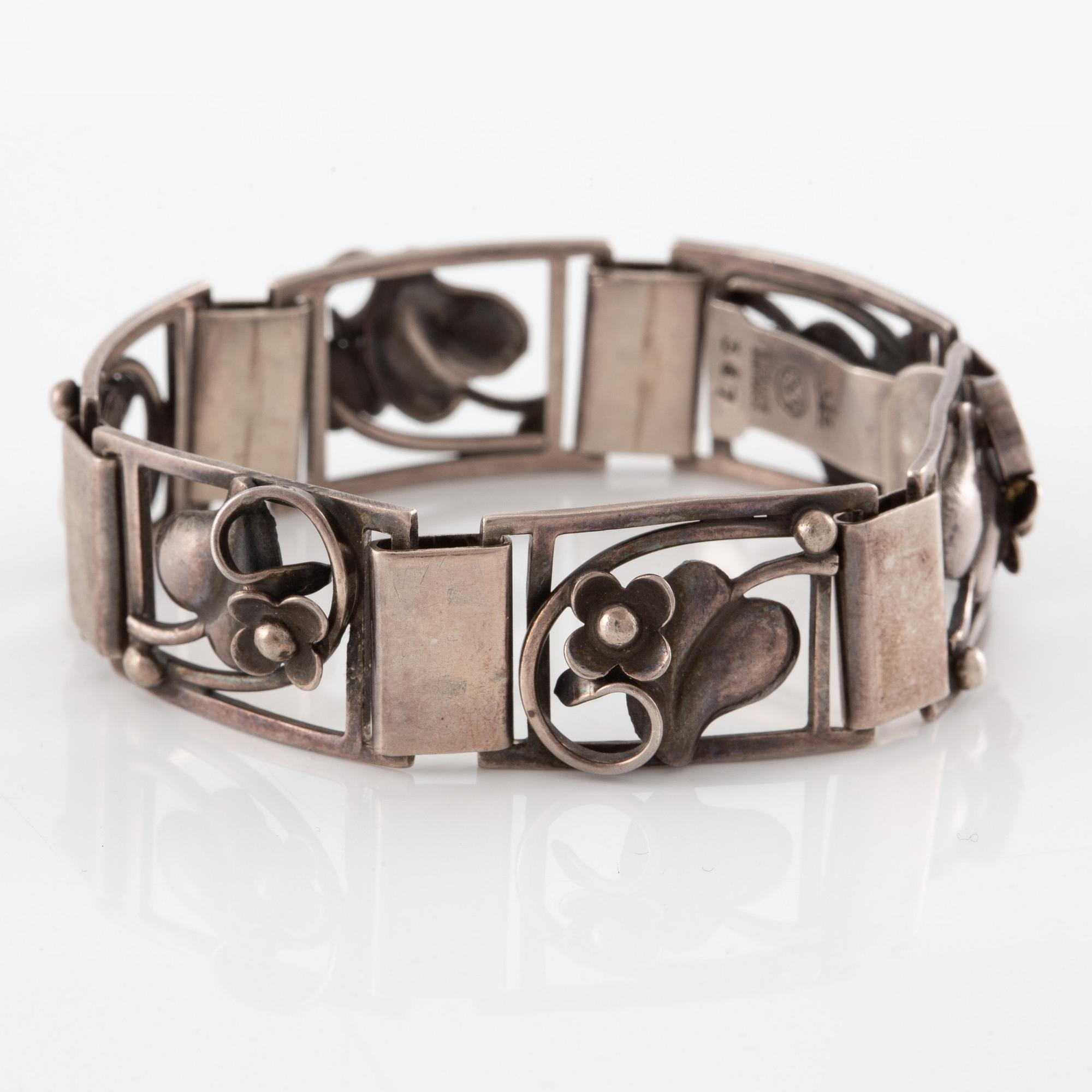 Bracelet, sterling silver, Denmark.