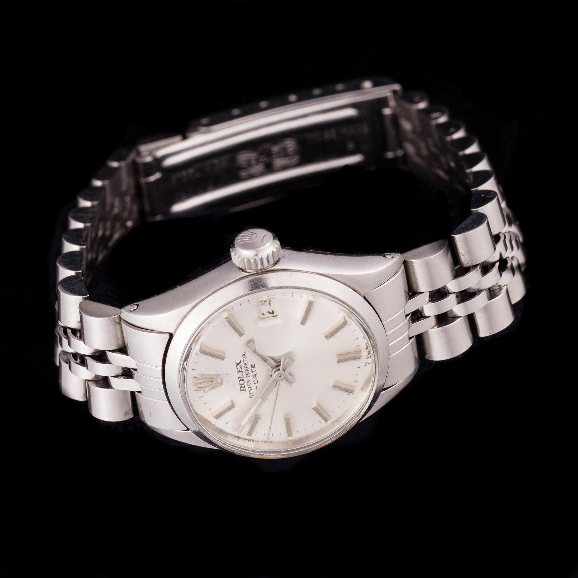 ARMBANDSUR, dam, Rolex Oyster Perpetual Date, stål.