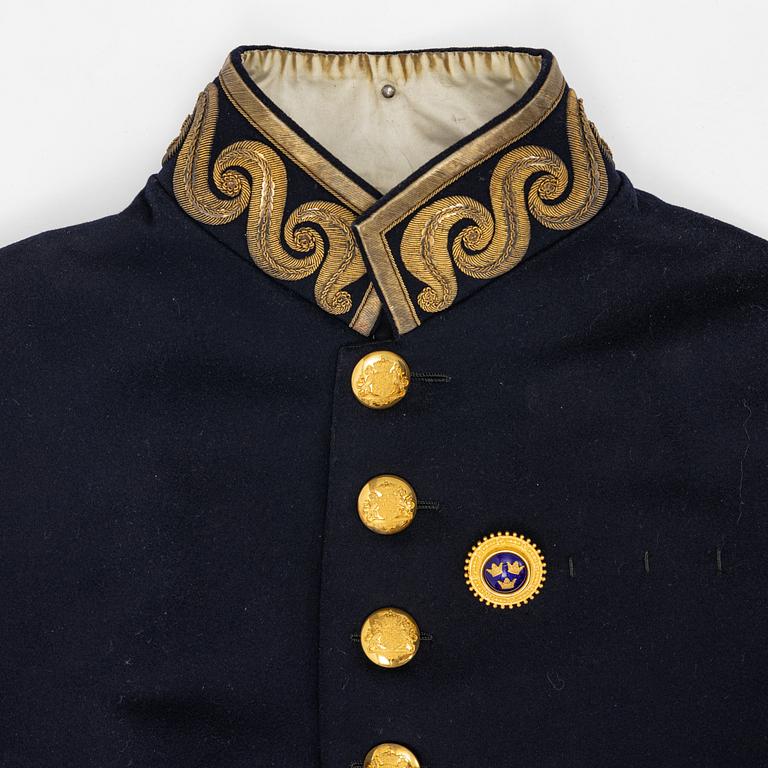 Diplomatuniform, Sverige omkring 1900-talets mitt.