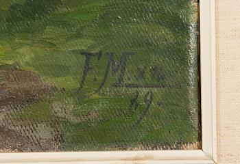 Frans Maexmontan, oil on canvas, signed and dated-89.