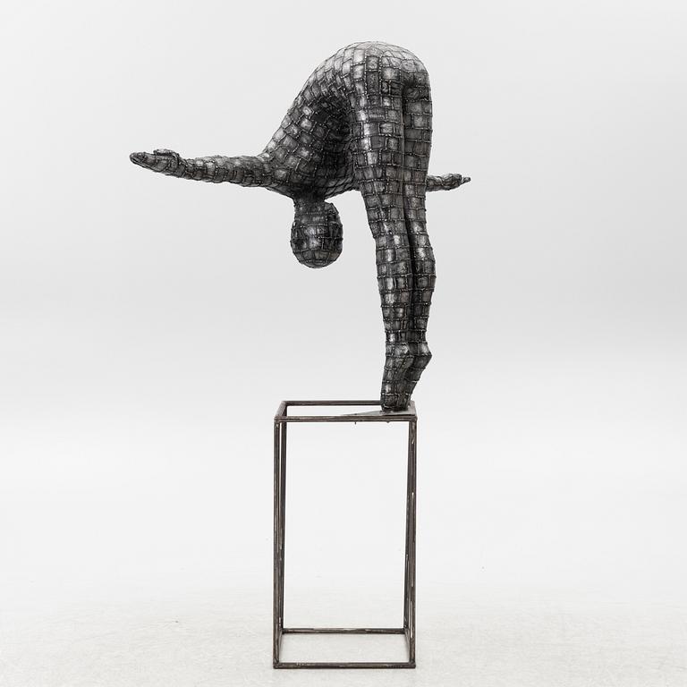 Dekorativ skulptur, patinerad aluminium, Art People Gallery Paris, 2000-tal.