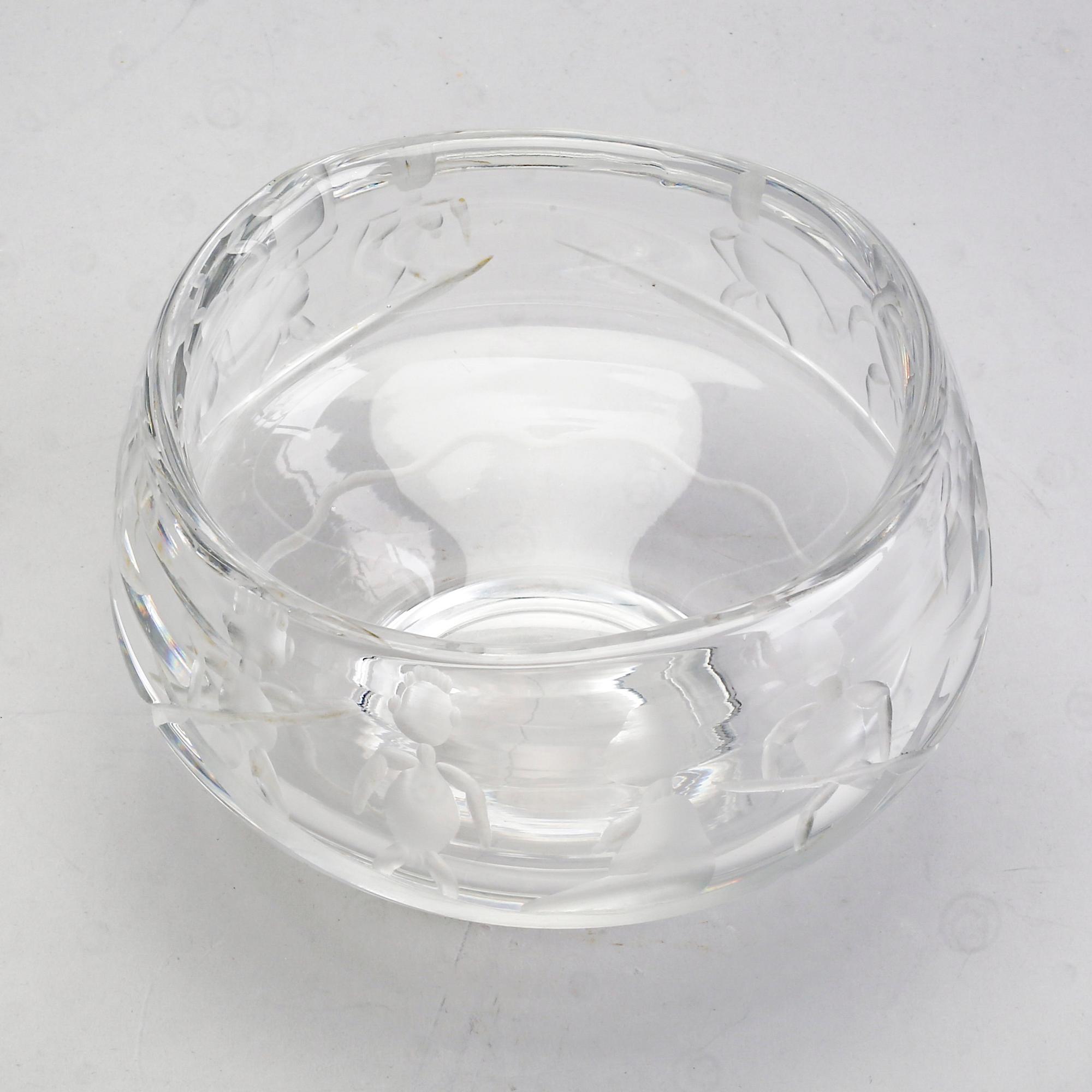Erik Höglund, a glass bowl from Boda.