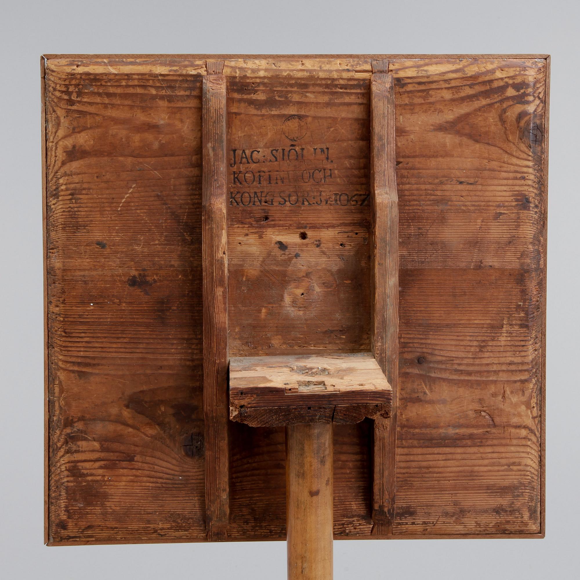 FÄLLBORD, av Jacob Sjölin (mästare i Köping och Kungsör 1767-1785).