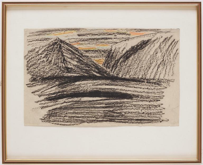Carl Fredrik Hill, Mountain landscape.