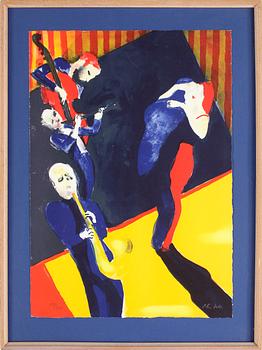 PETER DAHL, färglitografi, signerad o numr 109/375.