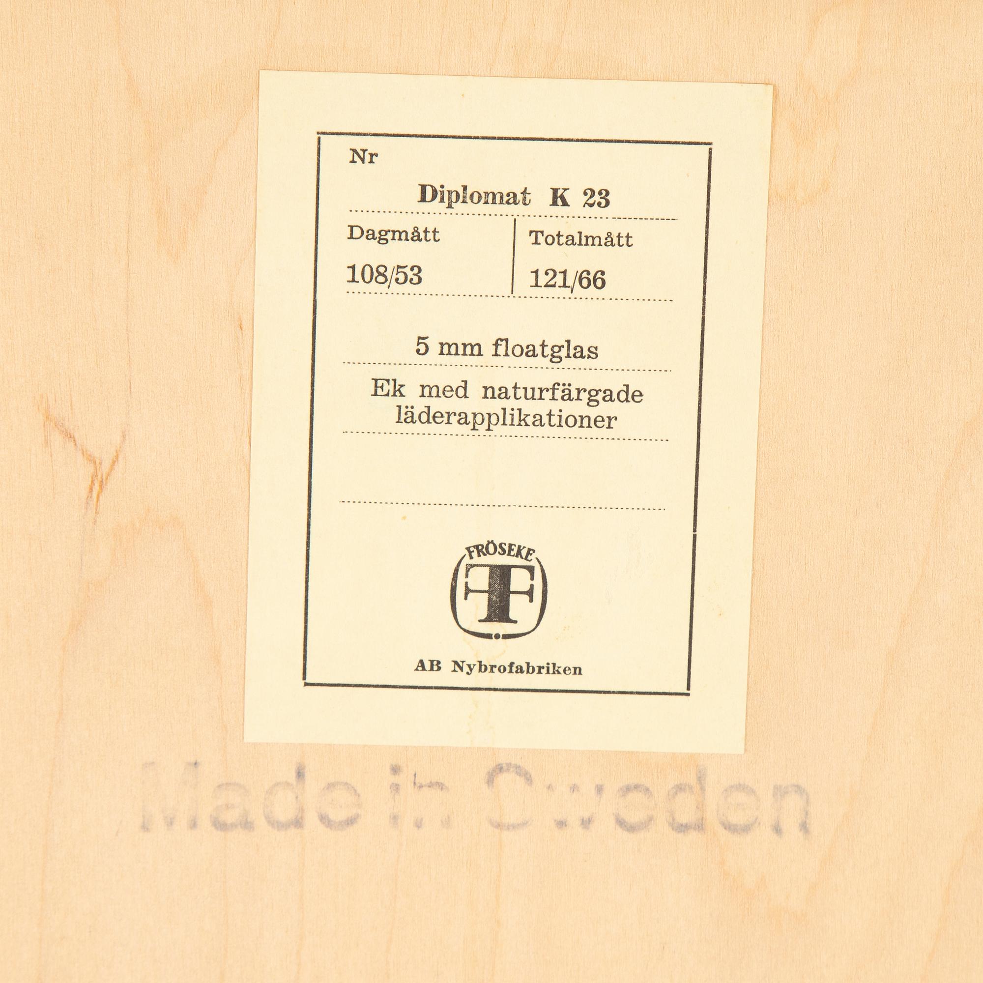 A 'Diplomat' mirror from Fröseke, 1960's.