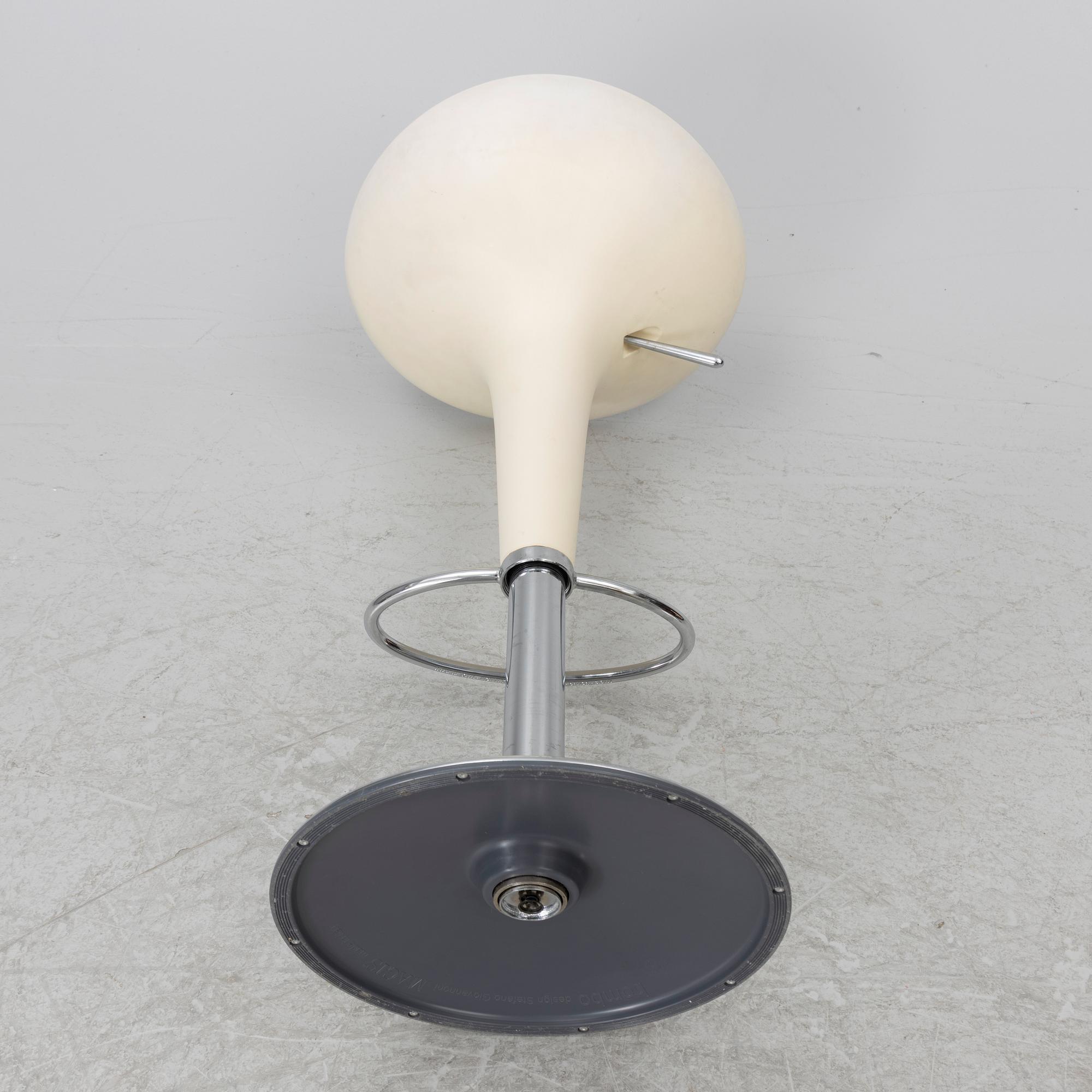 Stefano Giovannoni, bar stools, a pair, Bombo Swivel, Magis, early 2000s.