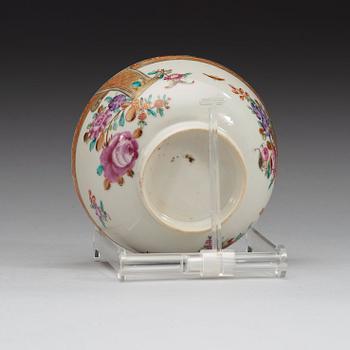 A set of famille rose dishes and bowl, Qing dynasty, Qianlong (1736-95).