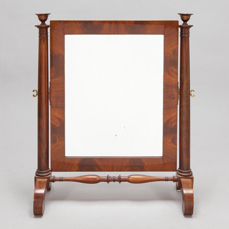 A table mirror, around 1820s-30s.