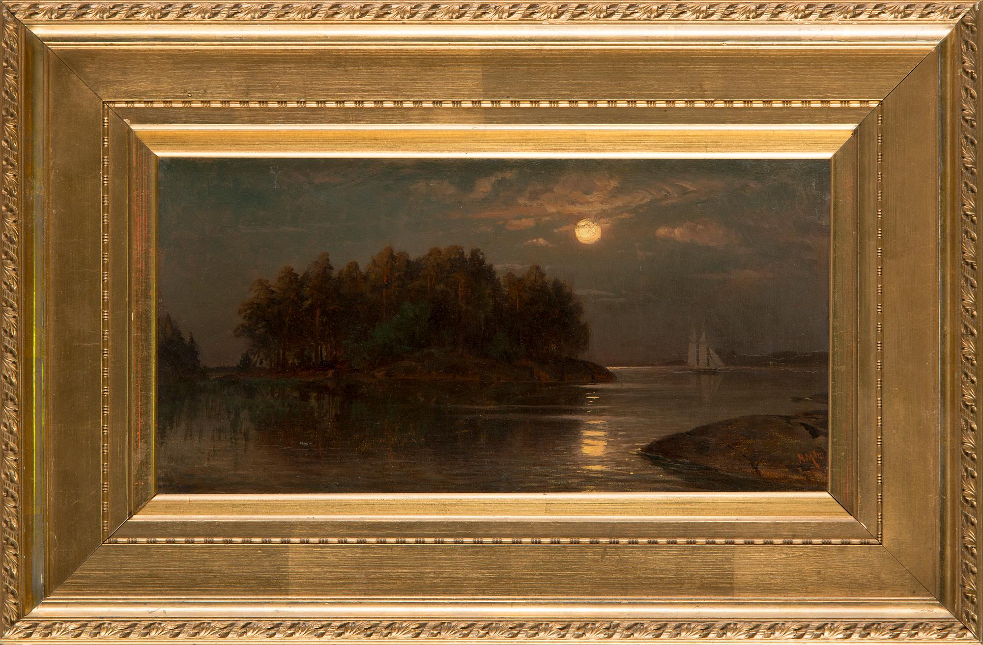 Hjalmar Munsterhjelm, En augustinatt i skärgården.